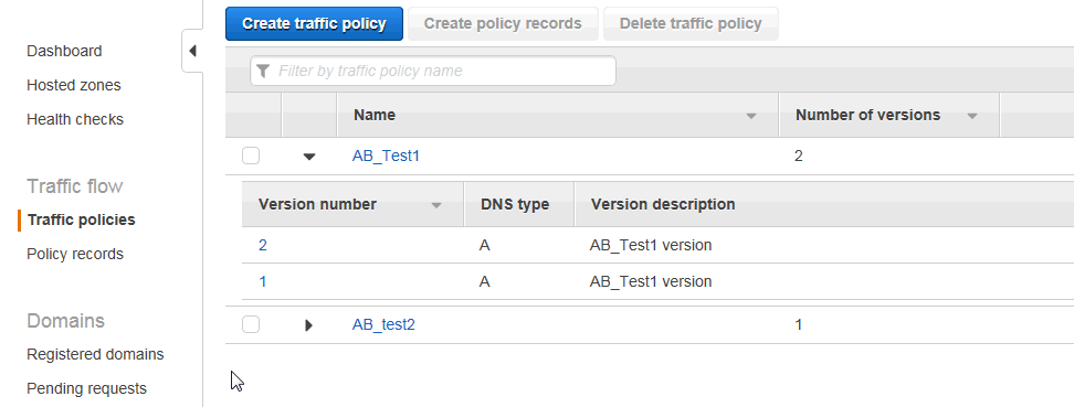 Traffic Policy Dashboard - New